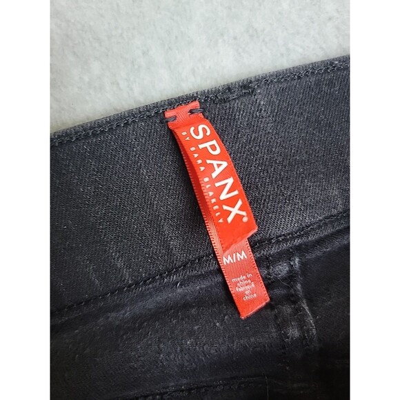 Spanx Jeans Jeggings Womens Large 31x27 M Black Skinny High Rise Stretch Modern - Picture 9 of 13